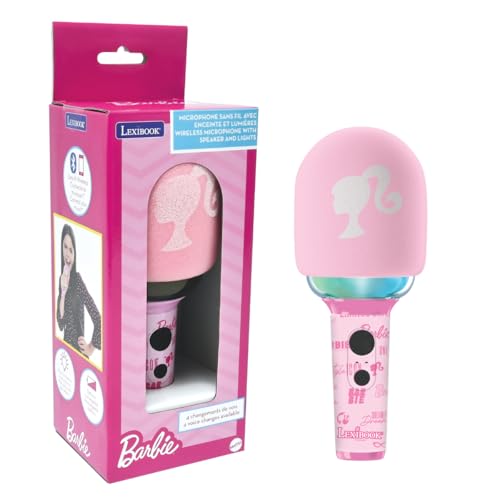 Lexibook, Barbie, Kabelloses Mikrofon mit Lautsprecher und Lichtern, 4 Stimmmodifikatoren, Mehrfarbige Lichteffekte, Wiederaufladbarer Akku, MIC280BB Lexibook, Barbie, Kabelloses Mikrofon mit Lautsprecher und Lichtern, 4 Stimmmodifikatoren, Mehrfarbige Lichteffekte, Wiederaufladbarer Akku, MIC280BB von Lexibook