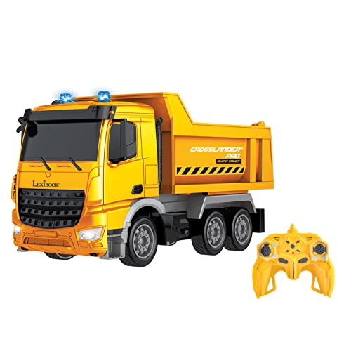 Lexibook, Crosslander® pro RC Dump Truck, Ferngesteuerter Muldenkipper, Lichteffekte, Kipper, wiederaufladbar, RCP10 von Lexibook