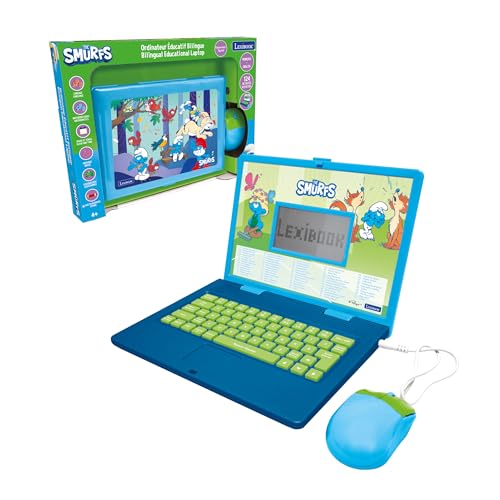 Lexibook, Die Schlümpfe, Lerncomputer, zweisprachig, Französisch/Englisch, Spielzeug für Kinder mit 124 Sprachen, Schreiben, Mathematik, Logik, Musik und Spiele, blau, JC598SFi1 Lexibook, Die Schlümpfe, Lerncomputer, zweisprachig, Französisch/Englisch, Spielzeug für Kinder mit 124 Sprachen, Schreiben, Mathematik, Logik, Musik und Spiele, blau, JC598SFi1 von Lexibook