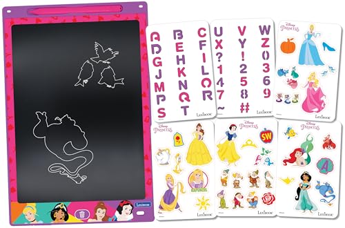 Lexibook, Disney Prinzessin, Magische Schiefertafel, Bastelspielzeug für Mädchen und Jungen, mehrfarbige Zeichnungen, 28 cm Bildschirmdiagonale, 1 Stift und 6 Schablonen enthalten, Rosa, CRT10DP Lexibook, Disney Prinzessin, Magische Schiefertafel, Bastelspielzeug für Mädchen und Jungen, mehrfarbige Zeichnungen, 28 cm Bildschirmdiagonale, 1 Stift und 6 Schablonen enthalten, Rosa, CRT10DP von Lexibook