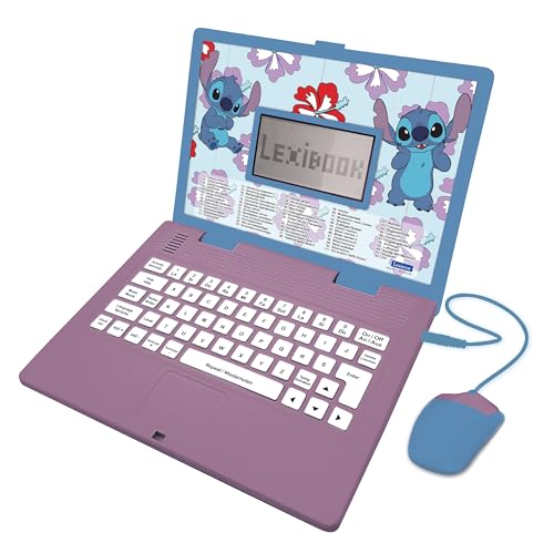 Lexibook, Disney Stitch, zweisprachiger deutsch/englischer Lerncomputer, Spielzeug für Kinder mit 124 Sprach-, Schreib-, Mathe-, Logik-, Musikaktivitäten und Spielen, lila/blau, JC598Di3 Lexibook, Disney Stitch, zweisprachiger deutsch/englischer Lerncomputer, Spielzeug für Kinder mit 124 Sprach-, Schreib-, Mathe-, Logik-, Musikaktivitäten und Spielen, lila/blau, JC598Di3 von Lexibook
