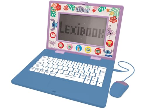 Lexibook, Disney Stitch, zweisprachiger und pädagogischer Laptop ENGLISCH/SPANISCH, Spielzeug für Kinder, 170 Aktivitäten zum Lernen, Spielen und Musik, großer Bildschirm, Blau, JC599Di2 Lexibook, Disney Stitch, zweisprachiger und pädagogischer Laptop ENGLISCH/SPANISCH, Spielzeug für Kinder, 170 Aktivitäten zum Lernen, Spielen und Musik, großer Bildschirm, Blau, JC599Di2 von Lexibook