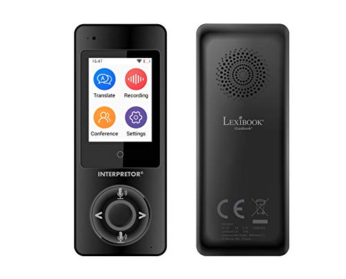 Lexibook, Dolmetscher, Sprechender Sofortübersetzer, 75 Sprachen, Präzise Übersetzungen in professioneller Qualität, Touchscreen, Gruppenchatfunktion, Kopfhöreranschluss, Bluetooth, WiFi, NTL2000 Lexibook, Dolmetscher, Sprechender Sofortübersetzer, 75 Sprachen, Präzise Übersetzungen in professioneller Qualität, Touchscreen, Gruppenchatfunktion, Kopfhöreranschluss, Bluetooth, WiFi, NTL2000 von Lexibook