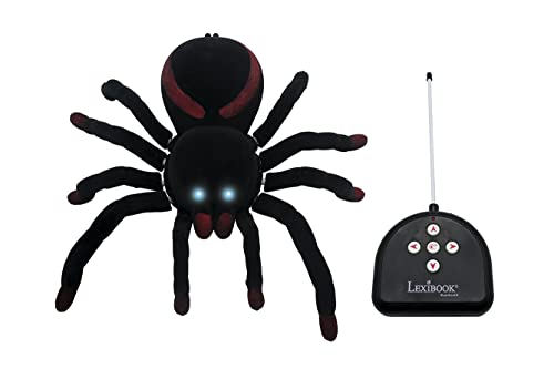 Lexibook, Ferngesteuerte realistische Tarantel/Spinne, 8 haarige Beine, 2 Mandibeln, Lichteffekte in den Augen, inkl. Fernbedienung, SPIDER01 von Lexibook