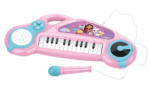Lexibook, Gabby's Dollhouse, Elektronisches Klavier für Kinder mit Lichteffekten, Mikrofon, Schlagzeug, eingebautem Lautsprecher, Demo-Musikstücken, DJ-Player, Pink/blau, K704GDH Lexibook, Gabby's Dollhouse, Elektronisches Klavier für Kinder mit Lichteffekten, Mikrofon, Schlagzeug, eingebautem Lautsprecher, Demo-Musikstücken, DJ-Player, Pink/blau, K704GDH von Lexibook