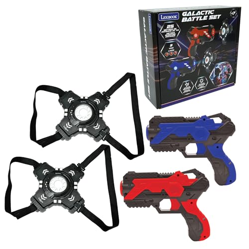 Lexibook, Galactic Battle Set, Laser-Tag-Spiel mit 2 Laserpistolen und 2 Rüstungen inklusive, Schießen bis 25 Meter Entfernung, Sound- und Lichteffekte, JG250, Rot/Blau Lexibook, Galactic Battle Set, Laser-Tag-Spiel mit 2 Laserpistolen und 2 Rüstungen inklusive, Schießen bis 25 Meter Entfernung, Sound- und Lichteffekte, JG250, Rot/Blau von Lexibook