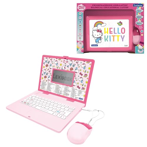 Lexibook, Hello Kitty JC598HKi3 Zweisprachiger Lern-Laptop Englisch/Deutsch, 164 Aktivitäten: Sprache, Schreiben, Mathematik, Logik, Musik und Spiele, für Jungen und Mädchen Lexibook, Hello Kitty JC598HKi3 Zweisprachiger Lern-Laptop Englisch/Deutsch, 164 Aktivitäten: Sprache, Schreiben, Mathematik, Logik, Musik und Spiele, für Jungen und Mädchen von Lexibook