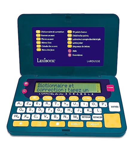 Lexibook, Larousse FISF, offizielles elektronisches Wörterbuch des Scrabble ODS9, ergonomisches Format, große Tasten, Schiedsrichter, Rechtschreibkorrektur, Definitionen, batteriebetrieben, grün/blau, Lexibook, Larousse FISF, offizielles elektronisches Wörterbuch des Scrabble ODS9, ergonomisches Format, große Tasten, Schiedsrichter, Rechtschreibkorrektur, Definitionen, batteriebetrieben, grün/blau, von Lexibook