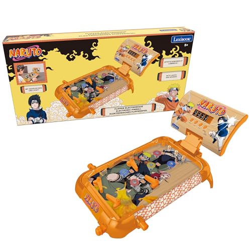 Lexibook, Naruto, Elektronischer Tischflipper, Action- und Reflexspiel für Kinder und Familien, LCD-Bildschirm, Licht- und Soundeffekte, Orange, JG610NA Lexibook, Naruto, Elektronischer Tischflipper, Action- und Reflexspiel für Kinder und Familien, LCD-Bildschirm, Licht- und Soundeffekte, Orange, JG610NA von Lexibook