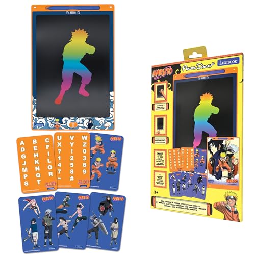 Lexibook, Naruto, Magic Slate, Künstlerisches und kreatives Spielzeug für Mädchen und Jungen, Mehrfarbige Zeichnungen, 28 cm Bildschirm, Inklusive 1 Stift und 6 Schablonen, Orange, CRT10NA Lexibook, Naruto, Magic Slate, Künstlerisches und kreatives Spielzeug für Mädchen und Jungen, Mehrfarbige Zeichnungen, 28 cm Bildschirm, Inklusive 1 Stift und 6 Schablonen, Orange, CRT10NA von Lexibook