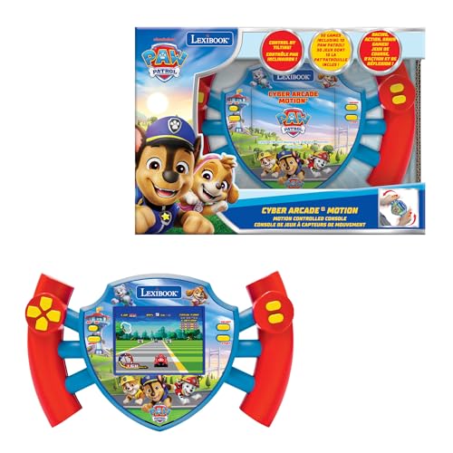 Lexibook, Paw Patrol Cyber Arcade Motion® Konsole mit Gesture Control, Farb-LCD-Bildschirm 2,8 Zoll und 50 Spiele, inklusive 10 von Paw Patrol Universe, JL3180PA von Lexibook