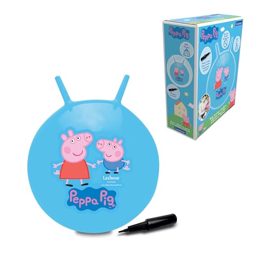 Lexibook, Peppa Wutz, Aufblasbarer Hüpfball, Manuelle Pumpe enthalten, Sichere und langlebige Kunststoffe, Blau, BG040PP Lexibook, Peppa Wutz, Aufblasbarer Hüpfball, Manuelle Pumpe enthalten, Sichere und langlebige Kunststoffe, Blau, BG040PP von Lexibook