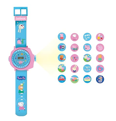 Lexibook, Peppa Wutz , Verstellbare Armbanduhr mit Projektionen, Projektion von 20 Peppa Wutz-Bildern, Digitaler Bildschirm, für Kinder, DMW050PP Lexibook, Peppa Wutz , Verstellbare Armbanduhr mit Projektionen, Projektion von 20 Peppa Wutz-Bildern, Digitaler Bildschirm, für Kinder, DMW050PP von Lexibook