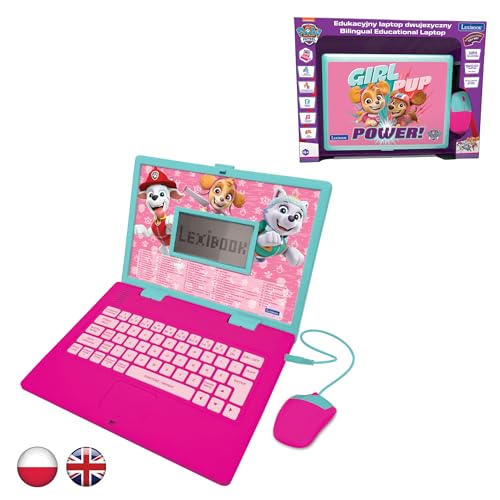 Lexibook, Psi Patrol, Zweisprachiger Lerncomputer Englisch, Polnisch, Kinderspielzeug mit 124 Sprachaktivitäten, Schreiben, Mathematik, Logik, Musik und Spielen, Rosa, JC598PAGi17 Lexibook, Psi Patrol, Zweisprachiger Lerncomputer Englisch, Polnisch, Kinderspielzeug mit 124 Sprachaktivitäten, Schreiben, Mathematik, Logik, Musik und Spielen, Rosa, JC598PAGi17 von Lexibook