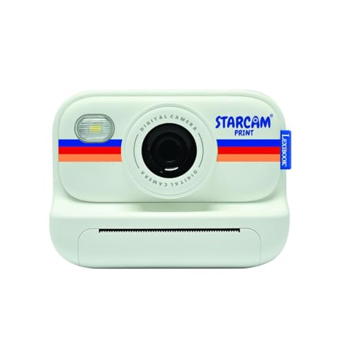 Lexibook, STARCAM DJ165 HD-Kamera mit Sofortdrucker, Foto, Video, Selfie, Musik, Spielfunktionen, Anpassungsset und 32 GB SD-Karte, Weiß, DJ165 von Lexibook