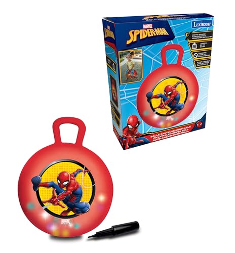 Lexibook, Spider-Man, Hüpfball aufblasbar, Manuelle Pumpe Inklusive, Sicheres und Widerstandsfähiges Plastik, Rot, BG040SP Lexibook, Spider-Man, Hüpfball aufblasbar, Manuelle Pumpe Inklusive, Sicheres und Widerstandsfähiges Plastik, Rot, BG040SP von Lexibook