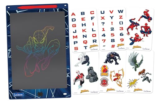 Lexibook, Spider-Man, Magic Slate, Künstlerisches und kreatives Spielzeug für Mädchen und Jungen, Mehrfarbige Zeichnungen, 28 cm Bildschirm, Inklusive 1 Stift und 6 Schablonen, Blau, CRT10SP Lexibook, Spider-Man, Magic Slate, Künstlerisches und kreatives Spielzeug für Mädchen und Jungen, Mehrfarbige Zeichnungen, 28 cm Bildschirm, Inklusive 1 Stift und 6 Schablonen, Blau, CRT10SP von Lexibook