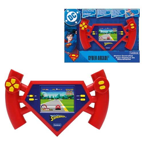 Lexibook, Superman Cyber Arcade Motion® Konsole mit Gesture Control, Farb-LCD-Bildschirm 2,8 Zoll und 50 Spiele, inklusive 10 von Superman-Universum, JL3180SU von Lexibook