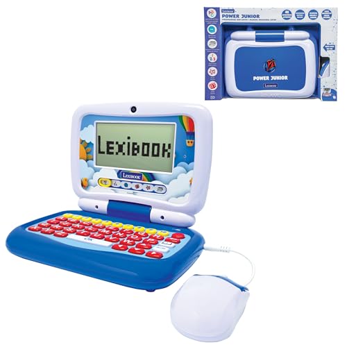 Lexibook, Zweisprachiger Lern-Laptop ENGLISCH/DEUTSCH, 40 Aktivitäten, Syllabische und Spielerische Lernmethoden, 3 Animierte Geschichten, Realistische Tastatur und Maus, JC398i3 von Lexibook