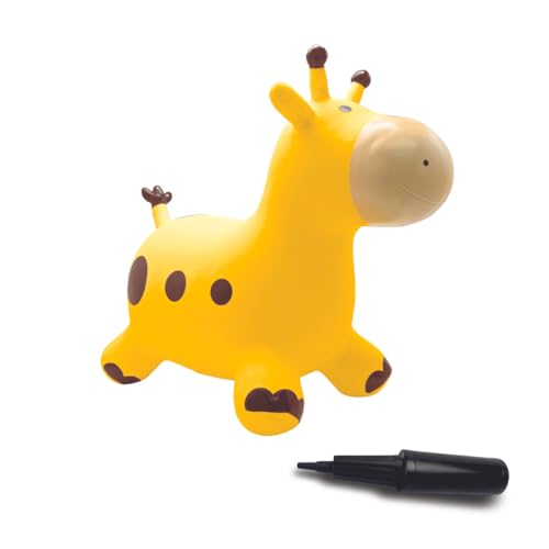 Lexibook, Aufblasbare Springgiraffe, Hüpfspiel, für drinnen und draußen, inklusive Handpumpe, sicherer und widerstandsfähiger Kunststoff, gelb, BG050GI Lexibook, Aufblasbare Springgiraffe, Hüpfspiel, für drinnen und draußen, inklusive Handpumpe, sicherer und widerstandsfähiger Kunststoff, gelb, BG050GI von Lexibook