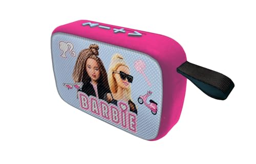 Lexibook Mattel Barbie - Tragbarer Bluetooth-Lautsprecher, kabellos, USB-C, SD/TF-Karte, wiederaufladbarer Akku, blau/rosa, BT018BB Lexibook Mattel Barbie - Tragbarer Bluetooth-Lautsprecher, kabellos, USB-C, SD/TF-Karte, wiederaufladbarer Akku, blau/rosa, BT018BB von Lexibook