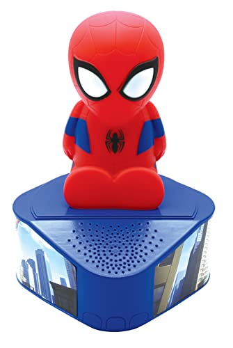 Lexibook BTD80SP Spider Man-Lautsprecher, Leuchtfigur, Bluetooth 5,0, Anschluss/USB Typ C von Lexibook