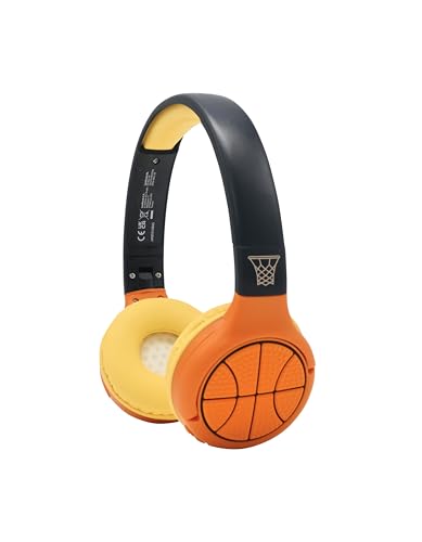 Lexibook - Basketball - 2-in-1 Bluetooth- und kabelgebundene Kopfhörer mit Mikrofon und Steuerungstaste, faltbar und verstellbar, wiederaufladbarer Langzeitakku, HPBT010BA von Lexibook