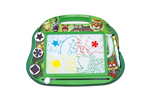 Lexibook Magische magnetische Tiermotiven-Zeichentafel, Magnettafel für Kinder, künstlerisches kreatives Spielzeug für Mädchen und Jungen, Stift und Magnete, Grün, CRANX550 Lexibook Magische magnetische Tiermotiven-Zeichentafel, Magnettafel für Kinder, künstlerisches kreatives Spielzeug für Mädchen und Jungen, Stift und Magnete, Grün, CRANX550 von Lexibook