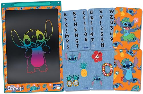 Lexibook, Disney Stitch, Magic Slate, Kunst- und Bastelspielzeug für Mädchen und Jungen, A4-Format mit mehrfarbigen Zeichnungen, blau/orange, CRT10D von Lexibook