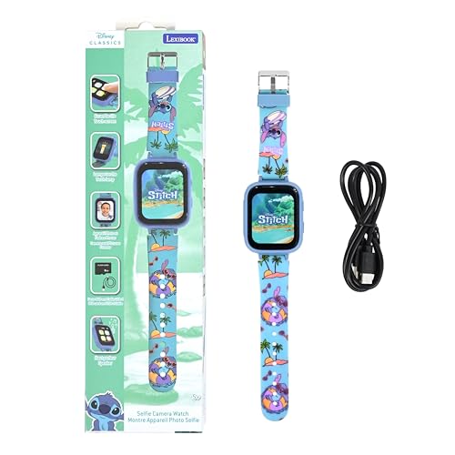 Lexibook, Disney Stitch, Selfie-Kamera-Uhr, HD-Touchscreen, 720p-Kamera, MP3-Player, integrierter Lautsprecher, Diktiergerät, Schrittzähler, 5 Spiele, Blau, DMW070D Lexibook, Disney Stitch, Selfie-Kamera-Uhr, HD-Touchscreen, 720p-Kamera, MP3-Player, integrierter Lautsprecher, Diktiergerät, Schrittzähler, 5 Spiele, Blau, DMW070D von Lexibook