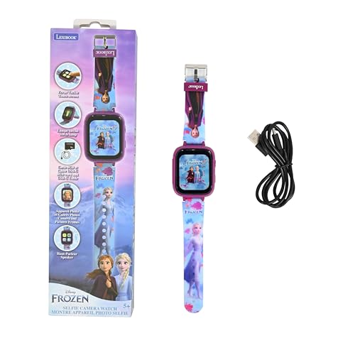 Lexibook, Die Eiskönigin, Selfie-Kamera-Uhr, HD-Touchscreen, 720p-Kamera, MP3-Player, integrierter Lautsprecher, Diktiergerät, Schrittzähler, 5 Spiele, Blau/lila, DMW070FZ Lexibook, Die Eiskönigin, Selfie-Kamera-Uhr, HD-Touchscreen, 720p-Kamera, MP3-Player, integrierter Lautsprecher, Diktiergerät, Schrittzähler, 5 Spiele, Blau/lila, DMW070FZ von Lexibook