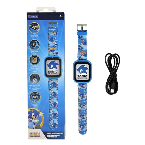 Lexibook, Sonic The Hedgehog, Selfie-Kamera-Uhr, HD-Touchscreen, 720p-Kamera, MP3-Player, Eingebauter Lautsprecher, Diktiergerät, Schrittzähler, 5 Spiele, Blau, DMW070SN Lexibook, Sonic The Hedgehog, Selfie-Kamera-Uhr, HD-Touchscreen, 720p-Kamera, MP3-Player, Eingebauter Lautsprecher, Diktiergerät, Schrittzähler, 5 Spiele, Blau, DMW070SN von Lexibook