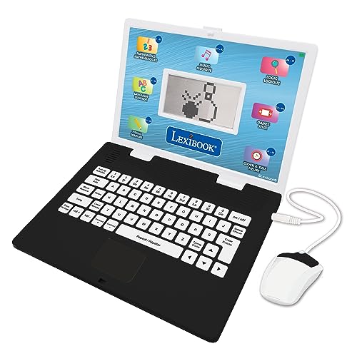 Lexibook JC498i1, Lern-Laptop, zweisprachig, Englisch/Französisch, 124 Sprachaktivitäten, Schreiben, Mathematik, Logik, Musik und Spiele, Jungen und Mädchen Lexibook JC498i1, Lern-Laptop, zweisprachig, Englisch/Französisch, 124 Sprachaktivitäten, Schreiben, Mathematik, Logik, Musik und Spiele, Jungen und Mädchen von Lexibook