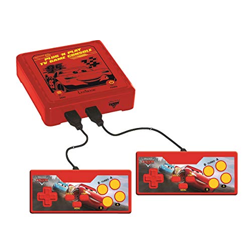 Lexibook JG7800DC-1 Plug 'N Play-TV-Spielkonsole mit 300 Spielen, Rot von Lexibook