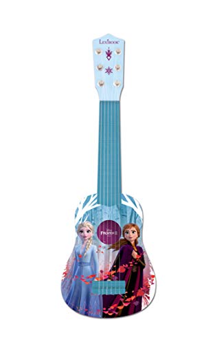 Lexibook K200FZ Disney Frozen 2 Die Eiskönigin ELSA Anna Meine erste Gitarre für Kinder, 6 Nylonsaiten, 53 cm, Anleitung inklusive, Blau/Violett, einheitsgröße von Lexibook