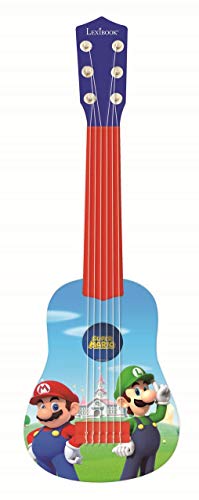 Lexibook - Nintendo Mario Luigi My First Guitar, 6 Nylonsaiten, 53 cm, inklusive Anleitung, Blau/Rot, K200NI von Lexibook
