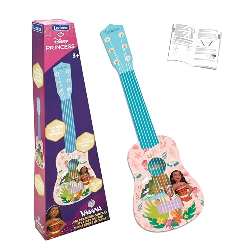 Lexibook, Disney Vaiana, Meine erste Gitarre für Kinder, 6 Nylonsaiten, 53 cm, Anleitung enthalten, Rosa/Blau, K200VN Lexibook, Disney Vaiana, Meine erste Gitarre für Kinder, 6 Nylonsaiten, 53 cm, Anleitung enthalten, Rosa/Blau, K200VN von Lexibook