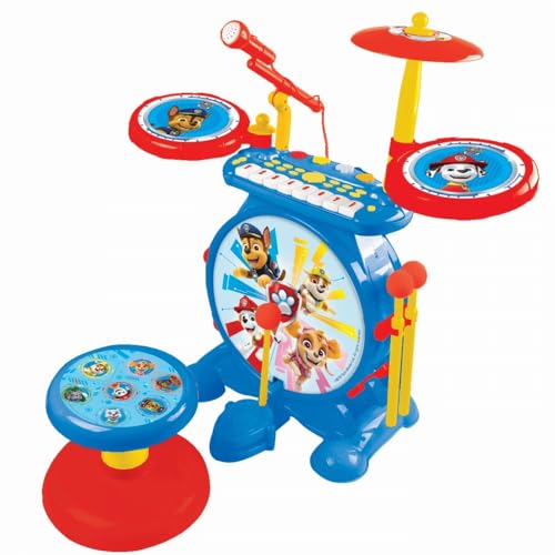 Lexibook K610PA PAW Patrol Helfer auf Vier Pfoten Chase Schlagzeug für Kinder, echter digitaler Drum-Sound, 8-Noten-Tastatu, MP3-Stecker, Sitz inklusive, blau/rot Lexibook K610PA PAW Patrol Helfer auf Vier Pfoten Chase Schlagzeug für Kinder, echter digitaler Drum-Sound, 8-Noten-Tastatu, MP3-Stecker, Sitz inklusive, blau/rot von Lexibook