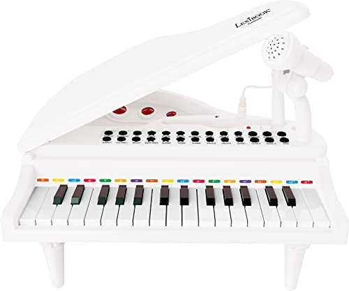 Lexibook, My First Piano, Klavier für Kinder, Leuchttasten, Lernmodus, 29 x 31 cm, Tempo- und Lautstärkeregelung, ab 3 Jahren, weiß, K731 Lexibook, My First Piano, Klavier für Kinder, Leuchttasten, Lernmodus, 29 x 31 cm, Tempo- und Lautstärkeregelung, ab 3 Jahren, weiß, K731 von Lexibook