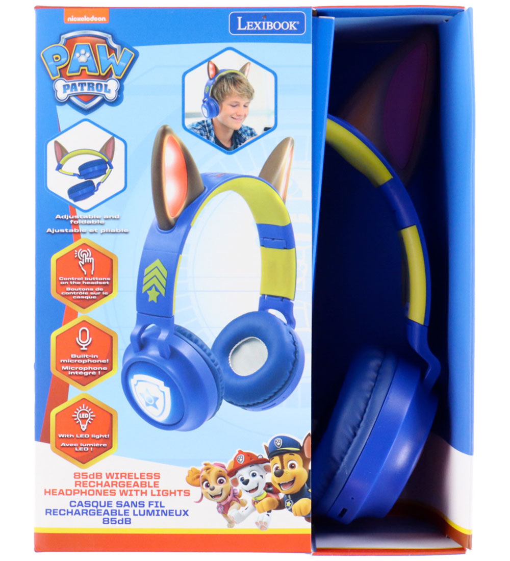 Lexibook Kopfhörer m. Licht - Bluetooth/Kabel - 3D Paw Patrol - Lexibook - One Size - Kopfhörer Lexibook Kopfhörer m. Licht - Bluetooth/Kabel - 3D Paw Patrol - Lexibook - One Size - Kopfhörer von Lexibook