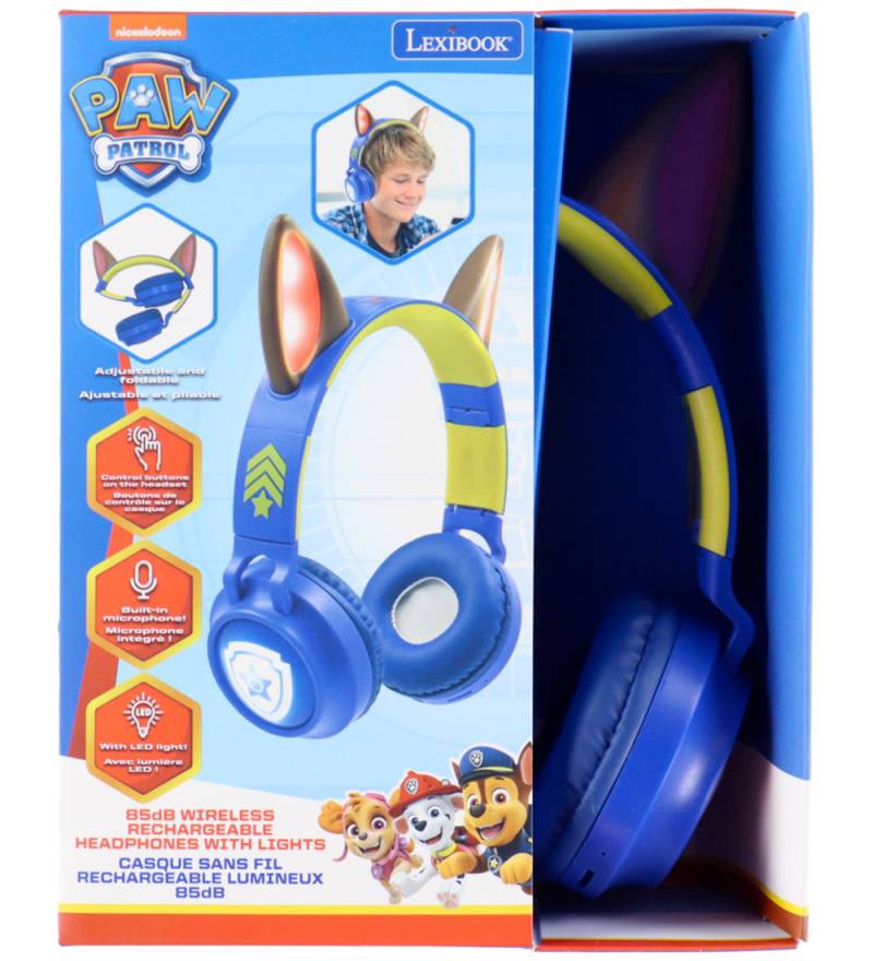 Lexibook Kopfhörer m. Licht - Bluetooth/Kabel - 3D Paw Patrol - Lexibook - One Size - Kopfhörer Lexibook Kopfhörer m. Licht - Bluetooth/Kabel - 3D Paw Patrol - Lexibook - One Size - Kopfhörer von Lexibook