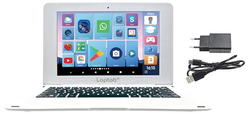 Lexibook, LAPTAB® 10, Laptop mit Touchscreen, Entwickelt für die ganze Familie, Bildungs- und Spaßinhalte, Powered by Android™, Kindersicherung, Ultraflach und leicht, LT10EN von Lexibook