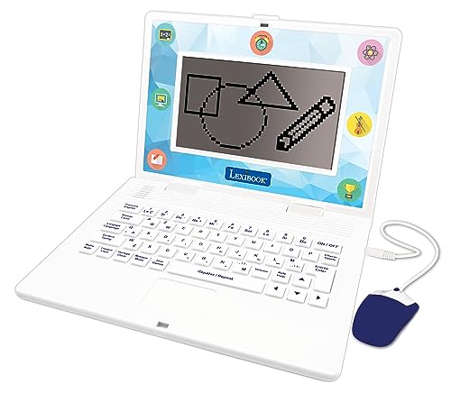 Lexibook Lerncomputer, zweisprachig, Französisch/Englisch, Spielzeug für Kinder, 170 Aktivitäten zum Lernen von Sprachen, Mathematik, Logik und Spaß, großes Display, einzigartig, JC599i1, Weiß Lexibook Lerncomputer, zweisprachig, Französisch/Englisch, Spielzeug für Kinder, 170 Aktivitäten zum Lernen von Sprachen, Mathematik, Logik und Spaß, großes Display, einzigartig, JC599i1, Weiß von Lexibook