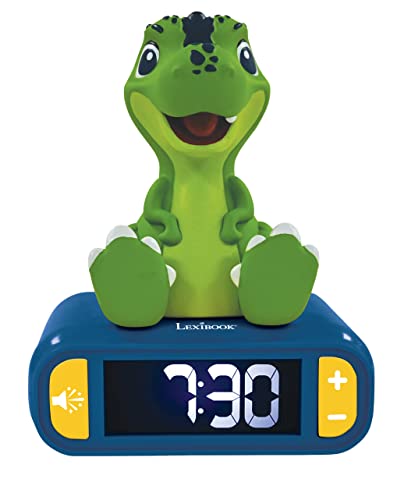 Lexibook, Dinosaurier, Nachtlicht-Wecker, Sounds und Melodien, LCD-Hintergrundbeleuchtung, Leuchtanzeige, Schlummerfunktion, Blau/Grün, RL800DINO Lexibook, Dinosaurier, Nachtlicht-Wecker, Sounds und Melodien, LCD-Hintergrundbeleuchtung, Leuchtanzeige, Schlummerfunktion, Blau/Grün, RL800DINO von Lexibook