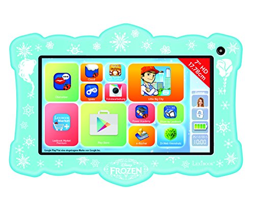 Lexibook MFC145DE1Y Disney Frozen The icequeen Tablet, Neongrün von Lexibook