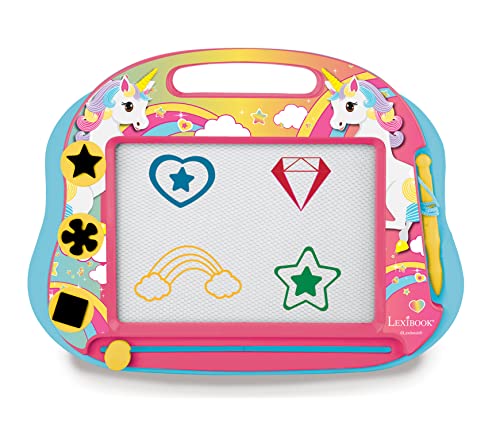 Lexibook 1 Magische magnetische EinhornZeichentafel, Magnettafel für Kinder, künstlerisches kreatives Spielzeug für Mädchen, Stift und Magnete, Rosa / Blau, CRUNI550 Lexibook 1 Magische magnetische EinhornZeichentafel, Magnettafel für Kinder, künstlerisches kreatives Spielzeug für Mädchen, Stift und Magnete, Rosa / Blau, CRUNI550 von Lexibook