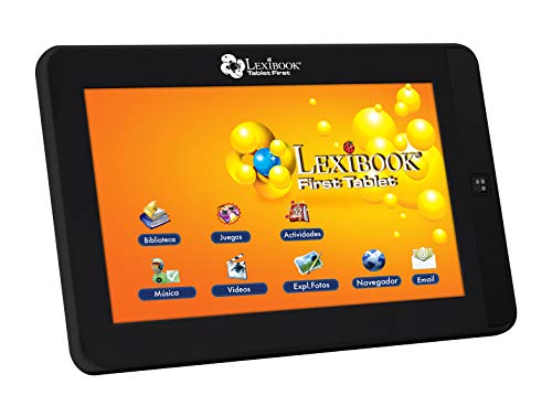 LEXIBOOK-Mi erstes Tablet mit Touchscreen, 17,8 cm (7 Zoll), Android 2.1, Kindersteuerung, Spiele (MFC150ES), Schwarz von Lexibook