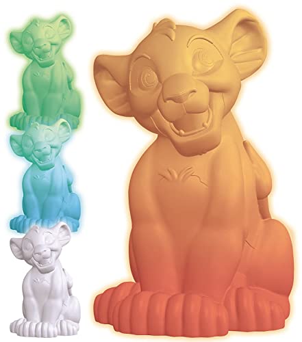Lexibook NLJ105AN Simba Buntes Disney Der König der Löwen, Farben Nachtlicht für Kinder von Lexibook
