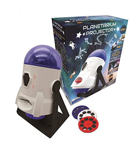 Lexibook NLJ180 Planetarium 2-in-1 Projektor mit Sternenbildern Weltraumforschungr, 24 Bilder, um Alles über den Weltraum zu wissen, 2 Sternbilder-Kuppeln, STEM, weiß/Blaue Lexibook NLJ180 Planetarium 2-in-1 Projektor mit Sternenbildern Weltraumforschungr, 24 Bilder, um Alles über den Weltraum zu wissen, 2 Sternbilder-Kuppeln, STEM, weiß/Blaue von Lexibook