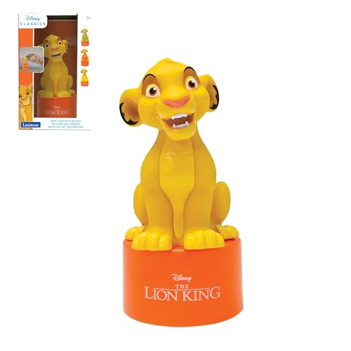 Lexibook, Disney Der König der Löwen, Simba Nachtlicht mit Lautsprecher für das Kinderzimmer, weiches Licht, batteriebetrieben, gelb/orange, NS01AN Lexibook, Disney Der König der Löwen, Simba Nachtlicht mit Lautsprecher für das Kinderzimmer, weiches Licht, batteriebetrieben, gelb/orange, NS01AN von Lexibook